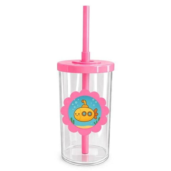 Copo Short Drink Flor Personalizado Exploradores do Mar