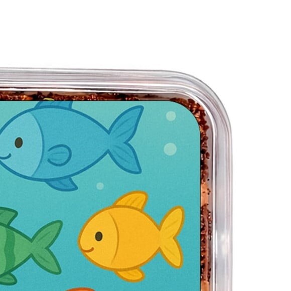 Embalagem Bolo Docinhos Personalizada Peixinhos Coloridos