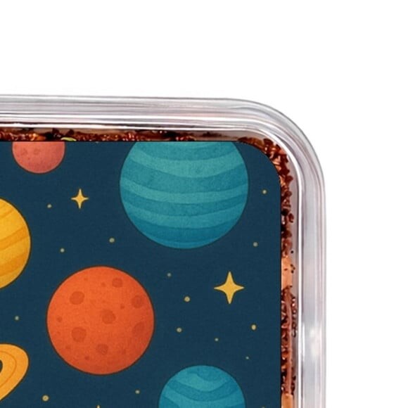 Embalagem Bolo Docinhos Personalizada Planetas Coloridos
