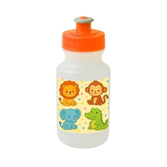 Garrafinha Squeeze Personalizada Animais Coloridos