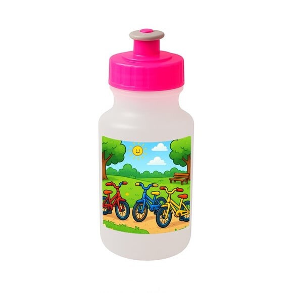 Garrafinha Squeeze Personalizada Bicicletas Coloridas