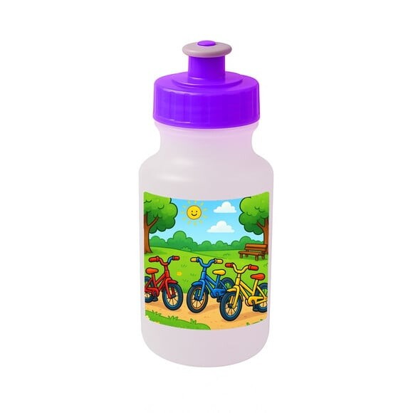 Garrafinha Squeeze Personalizada Bicicletas Coloridas