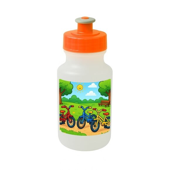 Garrafinha Squeeze Personalizada Bicicletas Coloridas