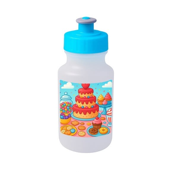 Garrafinha Squeeze Personalizada Mesa Doces Coloridos
