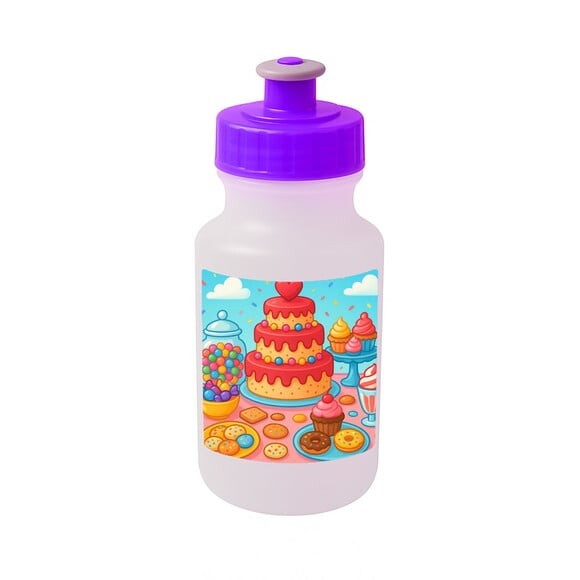 Garrafinha Squeeze Personalizada Mesa Doces Coloridos