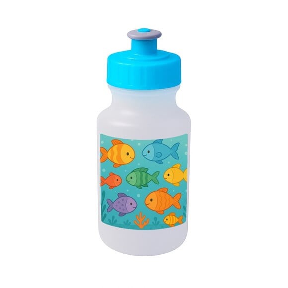 Garrafinha Squeeze Personalizada Peixinhos Coloridos