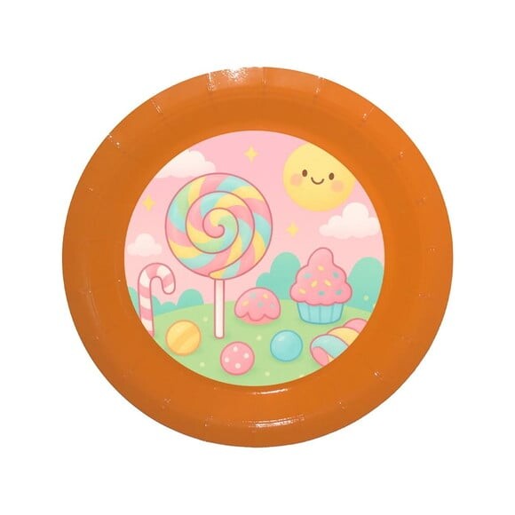 Prato de Papel Personalizado Candy Color