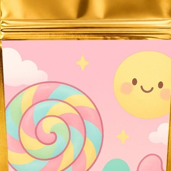 Saco Festa Metalizado Dourado 13x20 Candy Color