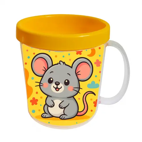Kit 10 Canecas Acrílicas Personalizadas Ratinho Fofo