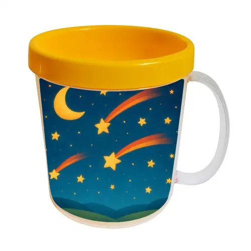 Kit 10 Canecas Acrílicas Personalizadas Estrelas Cadentes