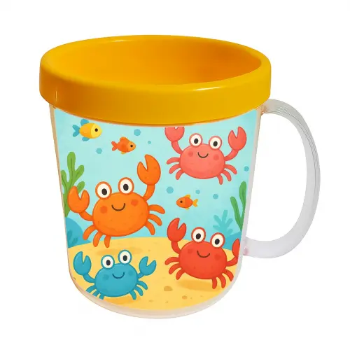 Kit 10 Canecas Acrílicas Personalizadas Caranguejinhos