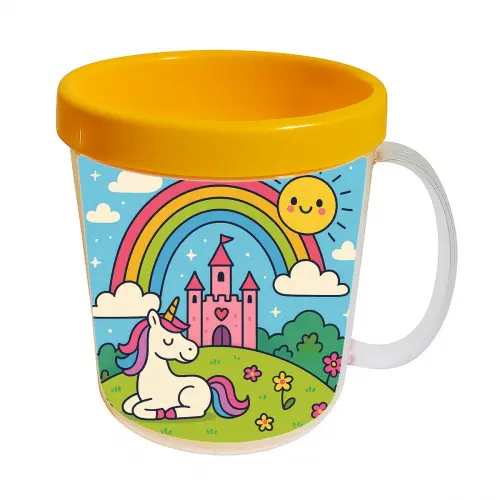 Kit 10 Canecas Acrílicas Personalizadas Coração de Jesus