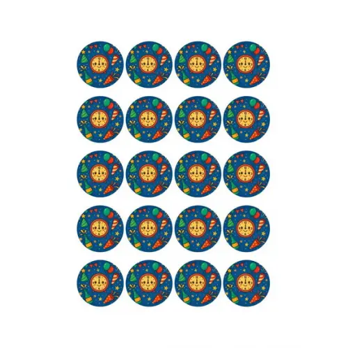 Adesivo Personalizado Latinha 5cm Ano Novo