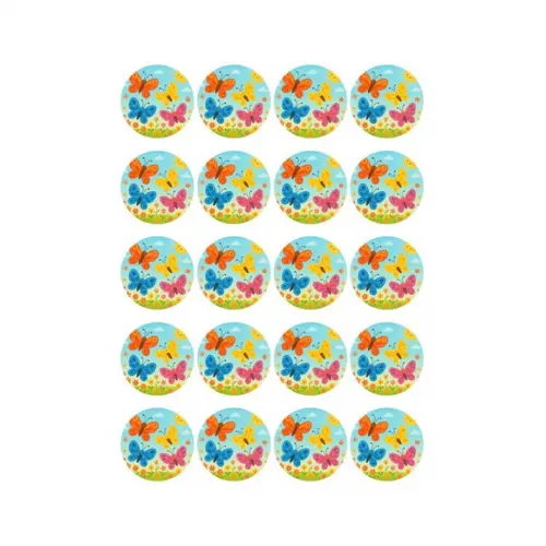 Adesivo Personalizado Latinha 5cm Borboletas