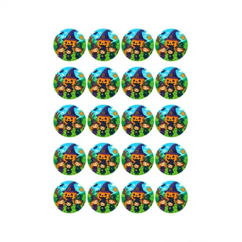 Adesivo Personalizado Latinha 5cm Bruxinhas Fofas