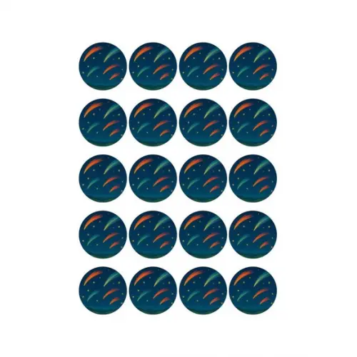 Adesivo Personalizado Latinha 5cm Cometas