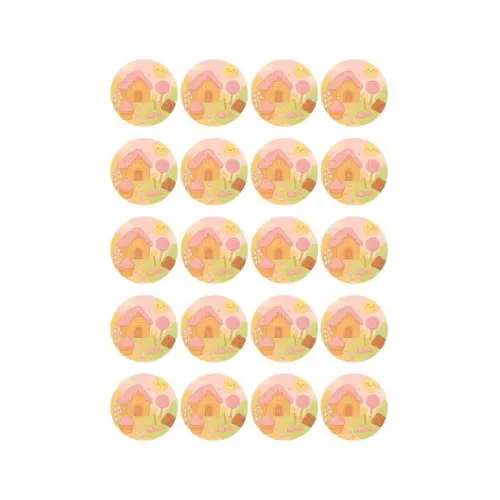 Adesivo Personalizado Latinha 5cm Confeitaria Kids