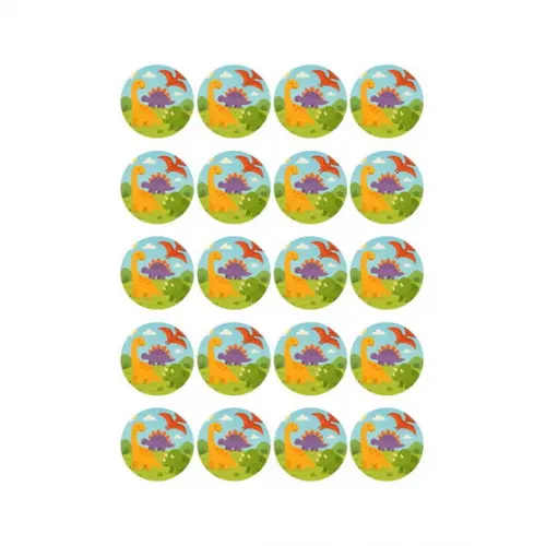 Adesivo Personalizado Latinha 5cm Dinossauros