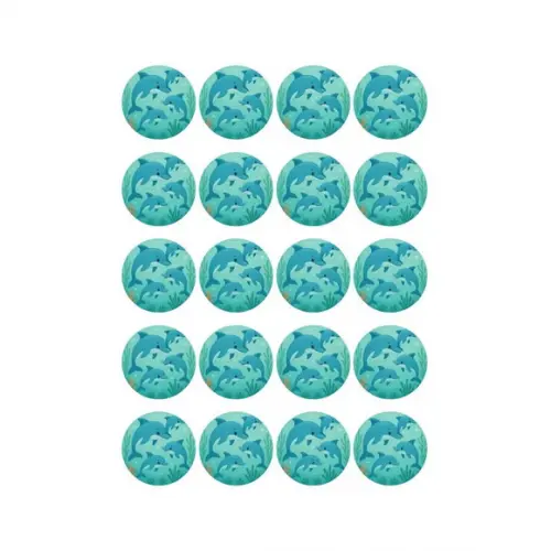 Adesivo Personalizado Latinha 5cm Golfinhos