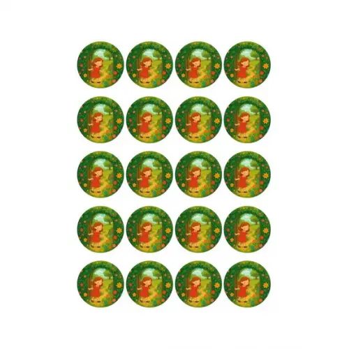 Adesivo Personalizado Latinha 5cm Jardim Secreto