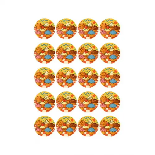 Adesivo Personalizado Latinha 5cm Muffins