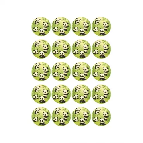 Adesivo Personalizado Latinha 5cm Pandinhas