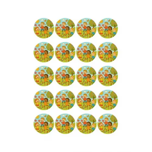 Adesivo Personalizado Latinha 5cm Primavera Divertida