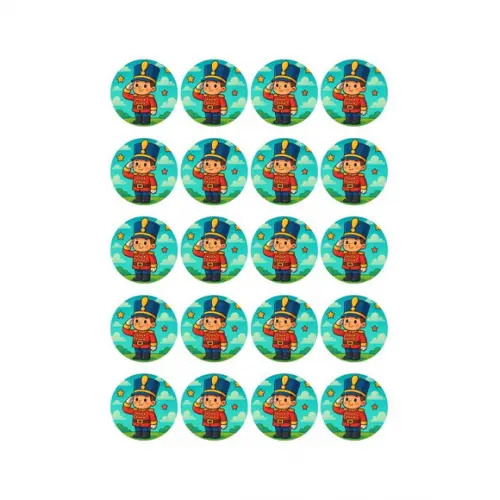 Adesivo Personalizado Latinha 5cm Soldadinho de Chumbo