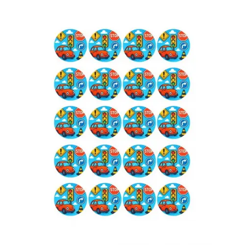 Adesivo Personalizado Latinha 5cm Trânsito