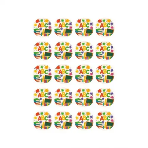 Adesivo Personalizado Latinha 5cm Volta às Aulas