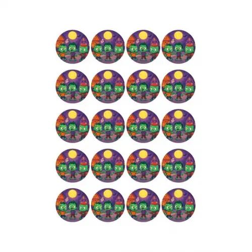 Adesivo Personalizado Latinha 5cm Zumbis Fofinhos