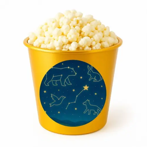 Balde de Pipoca Personalizado Infantil Constelações