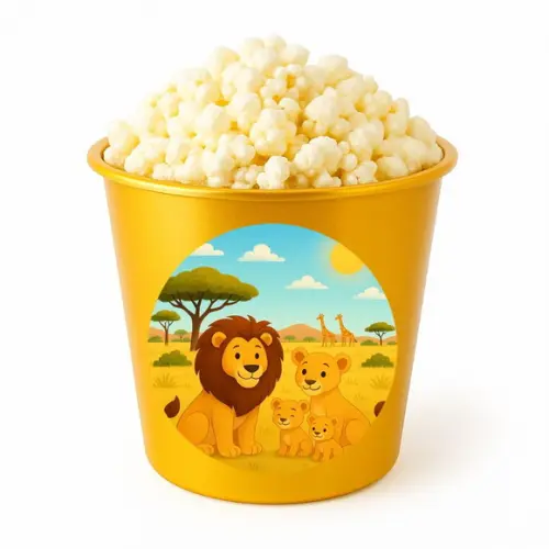 Balde de Pipoca Personalizado Infantil Leões