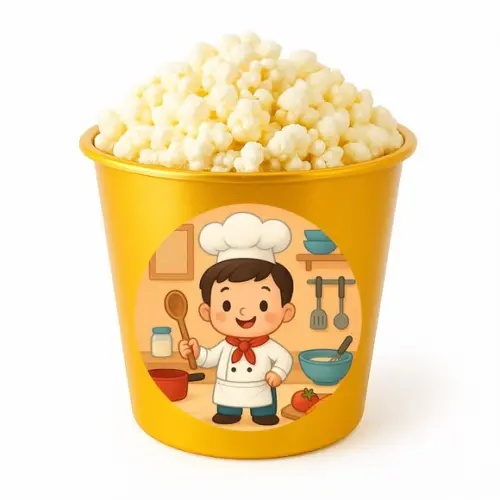 Balde de Pipoca Personalizado Infantil Mini Chefe Menino