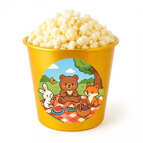 Balde de Pipoca Personalizado Infantil Picnic