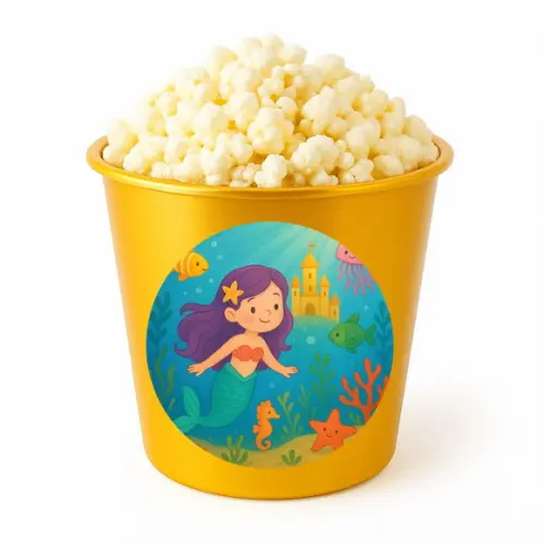 Balde de Pipoca Personalizado Infantil Reino Subaquático