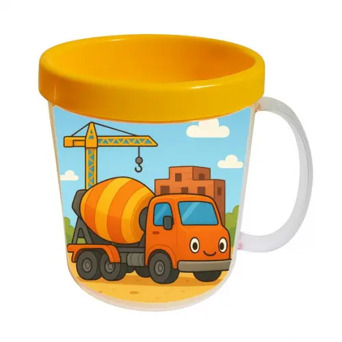 Caneca Acrílica Infantil Personalizada Betoneira