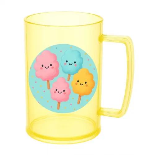 Caneca de Chopp Infantil Personalizada Algodão Doce