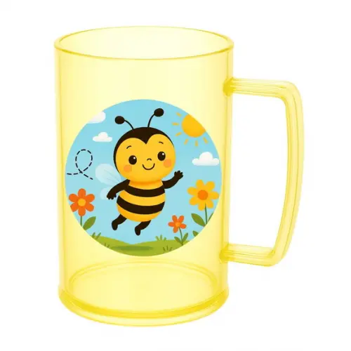 Caneca de Chopp Infantil Personalizada Abelhinha