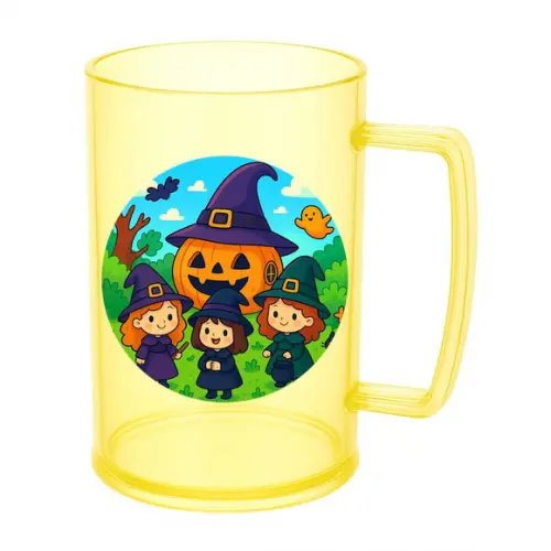 Caneca de Chopp Infantil Personalizada Bruxinhas Fofas
