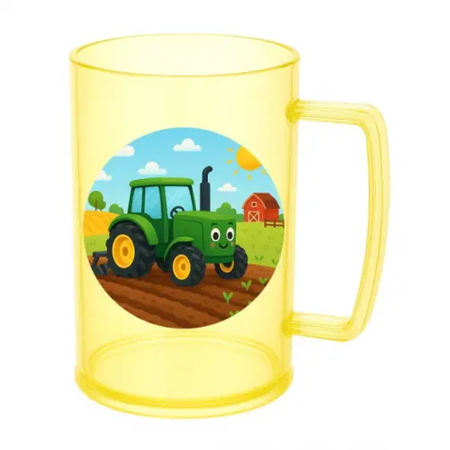 Caneca de Chopp Infantil Personalizada Trator