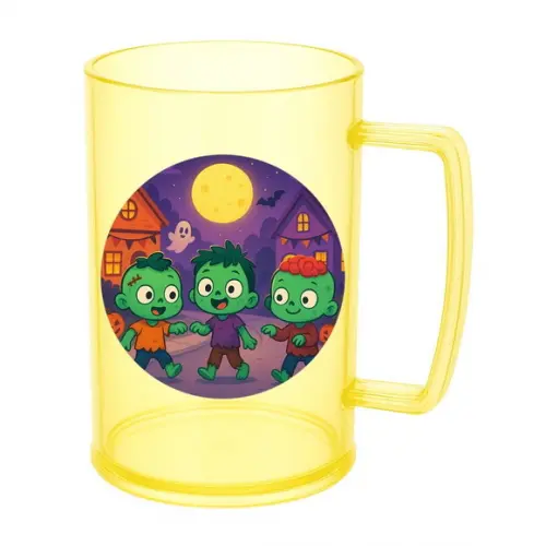Caneca de Chopp Infantil Personalizada Zumbis Fofinhos