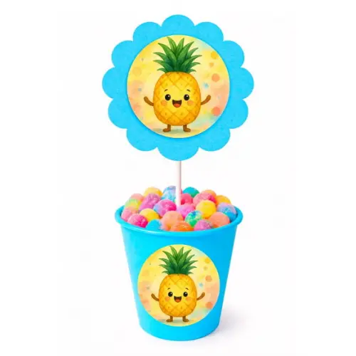 Centro de Mesa Flor Personalizado Abacaxi