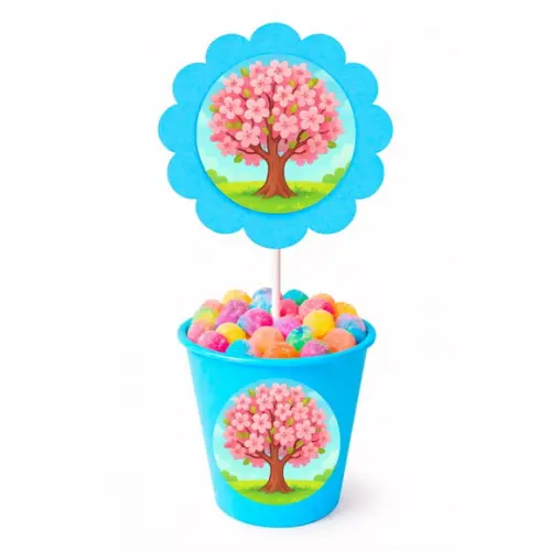 Centro de Mesa Flor Personalizado Cerejeira