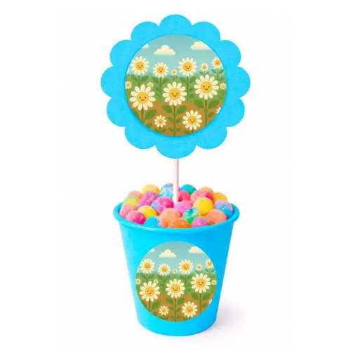 Centro de Mesa Flor Personalizado Margaridas