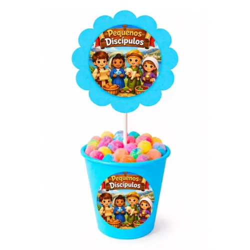 Centro de Mesa Flor Personalizado Pequenos Discípulos