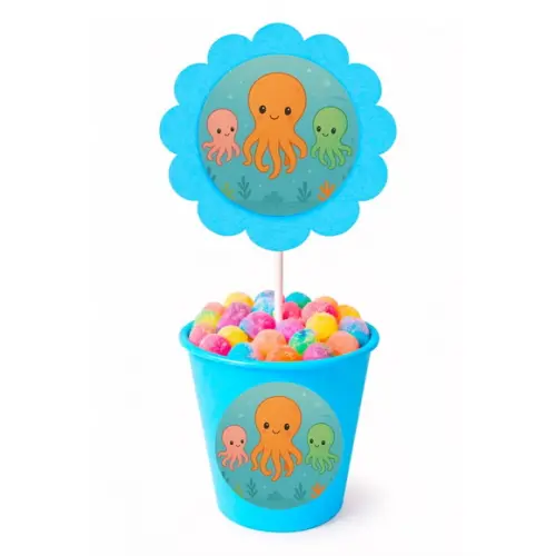 Centro de Mesa Flor Personalizado Polvinhos