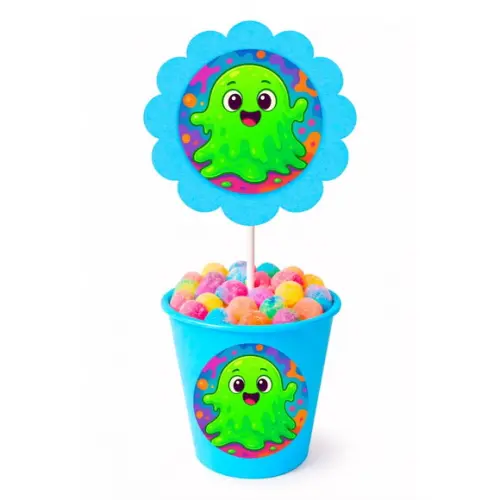 Centro de Mesa Flor Personalizado Slime