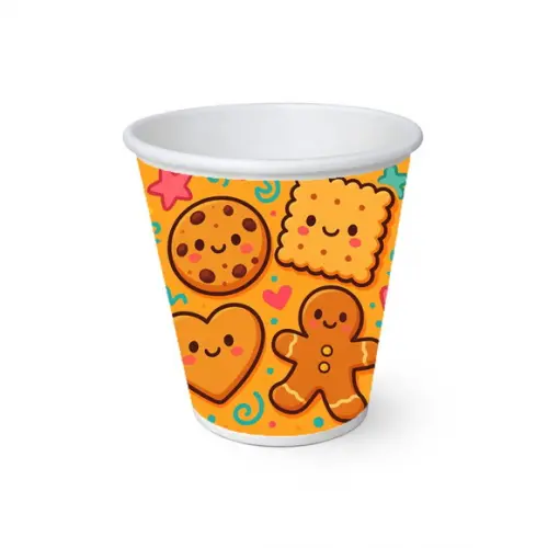Copo de Papel Aniversário Festa Biscoitinhos