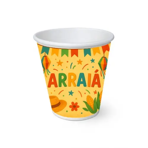 Copo de Papel Aniversário Festa Festa Junina Arraiá